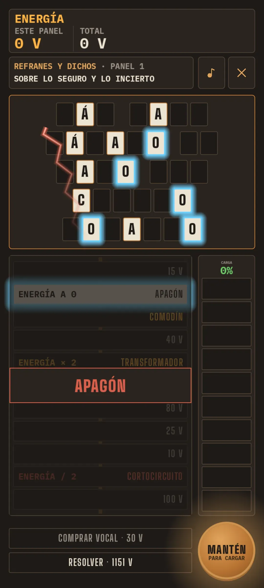 La cinta de APAGÓN cruzando la torre